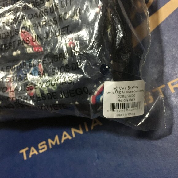 NWT Vera Bradley Iconic RFID All in One Crossbody Holiday Owls - Picture 4 of 4